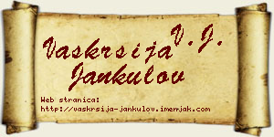 Vaskrsija Jankulov vizit kartica